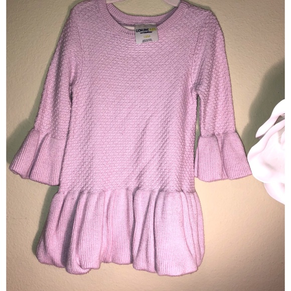 🔥3/$25 OshKosh | Genuine Kids Ruffle Pink Sweater - Picture 3 of 6